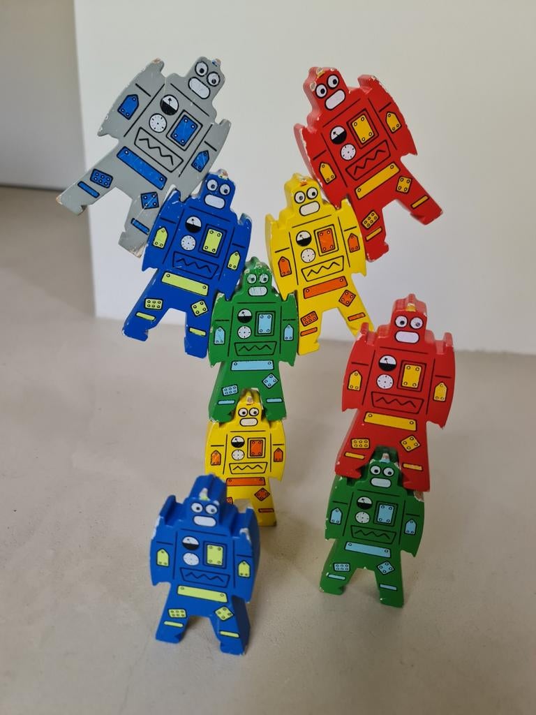 Houten Pakket - Vilac Stapelrobots, Hengelspel, memorie, Kinderen en Baby's, Ophalen of Verzenden, Gebruikt, Overige typen