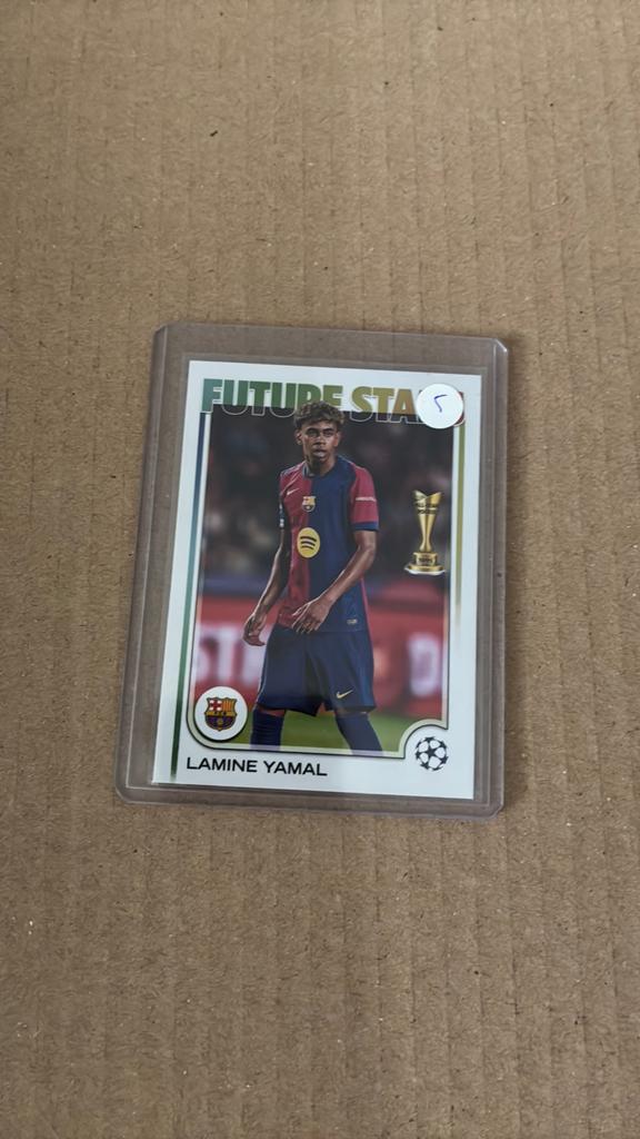Topps future stars lamine yamal, Ophalen of Verzenden, Zo goed als nieuw, Buitenlandse clubs, Poster, Plaatje of Sticker