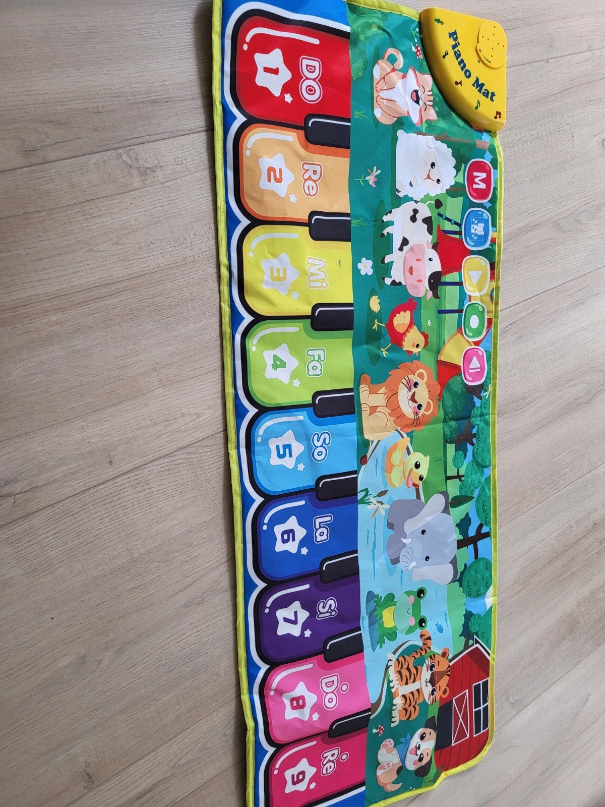 Muzikaal speelkleed met dieren en piano geluiden, Ophalen, Zo goed als nieuw, Speelkleed, Met geluid