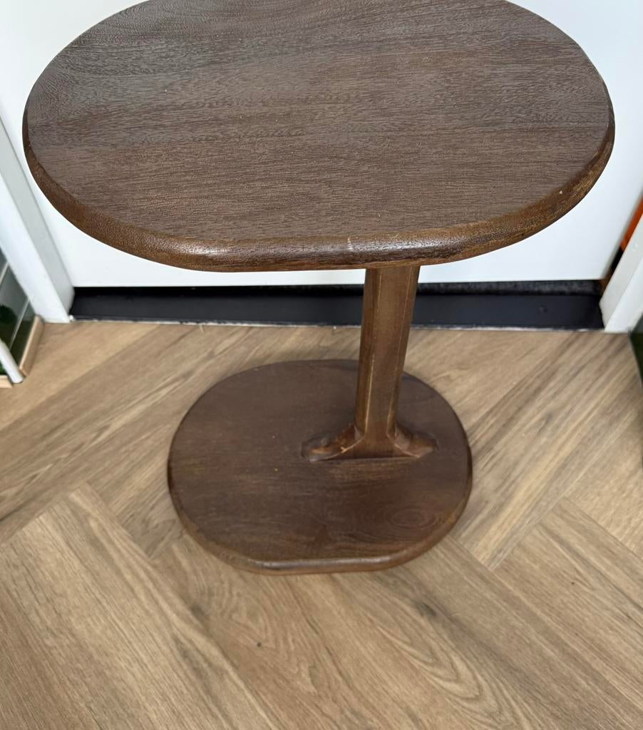 Bijzettafel Eleonora, Mangohout, nieuw, Nieuw, 55 tot 75 cm, Hout, Ophalen