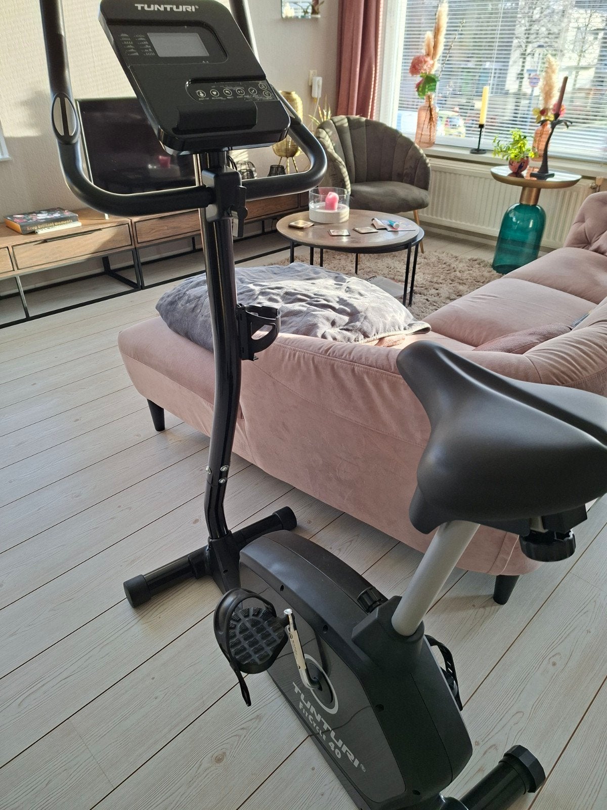 Hometrainer Tunturi fitcycle 40 zwart, perfecte staat, Sport en Fitness, Fitnessapparatuur, Ophalen, Overige materialen, Hometrainer