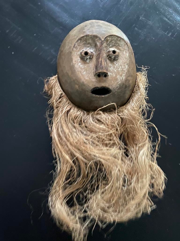 Vintage lega masker, Lukwakongo, Afrika, Ophalen