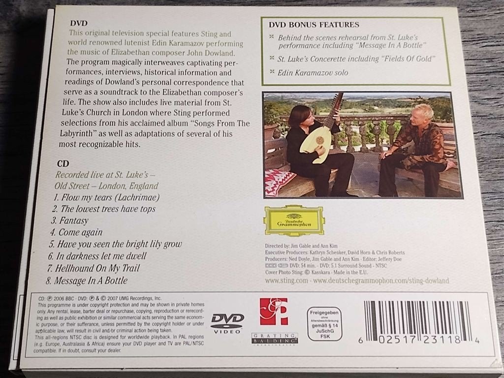 Sting & Edin Karamazov ‎- The Journey & The Labyrinth, Ophalen of Verzenden, Zo goed als nieuw