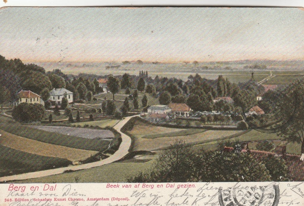 berg en dal- panorama 1904, Ophalen of Verzenden, Voor 1920, Gelderland
