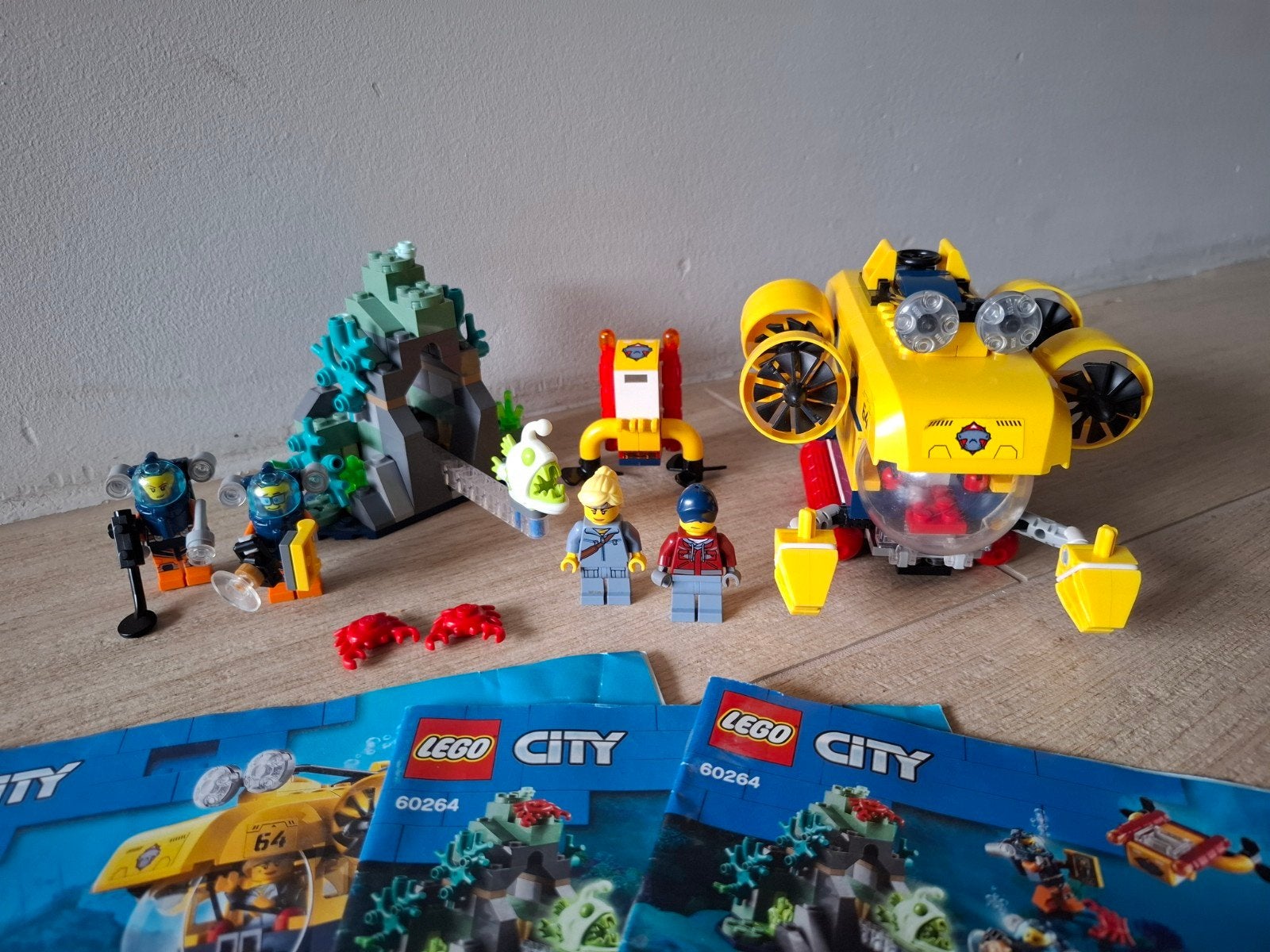 Lego City Onderzeeër 60264 - Complete set met boekjes, Lego, Ophalen of Verzenden, Inclusief instructies, Complete set