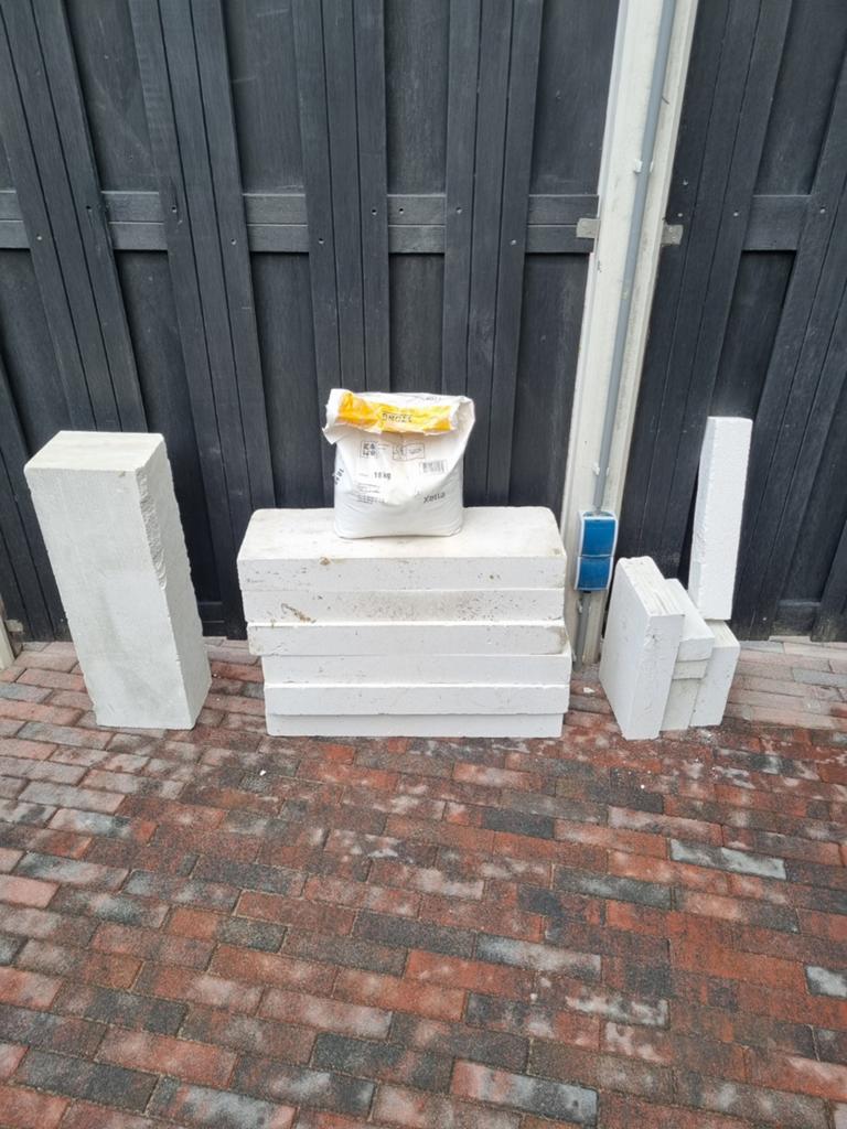 Ytong blokken, Ophalen, Kalkzandstenen