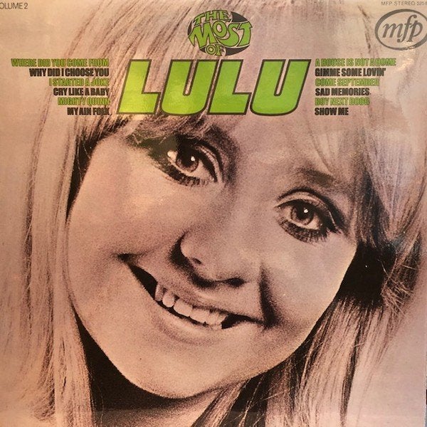 Lulu ‎  the most of lulu (volume 2) lp, LP, Gebruikt, Pop, 12 inch