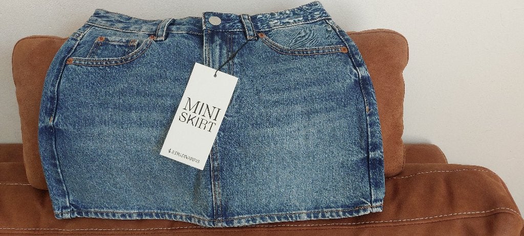 Denim minirok stradivarius 36, Blauw, Nieuw, Ophalen of Verzenden, Maat 36 (S)