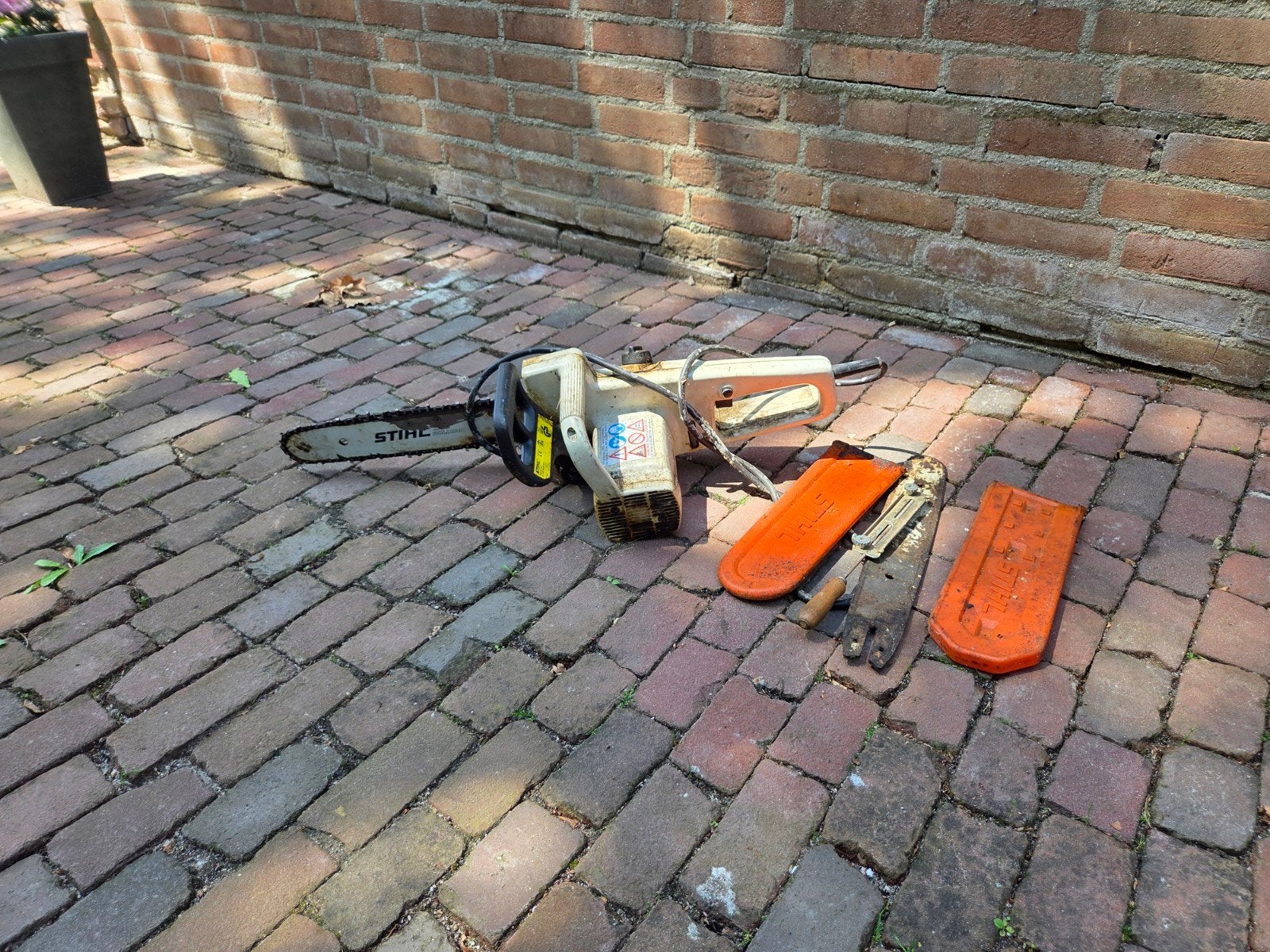 Stihl E10 elektrische kettingzaag, Stihl, Gebruikt, Kettingzaag, Ophalen of Verzenden