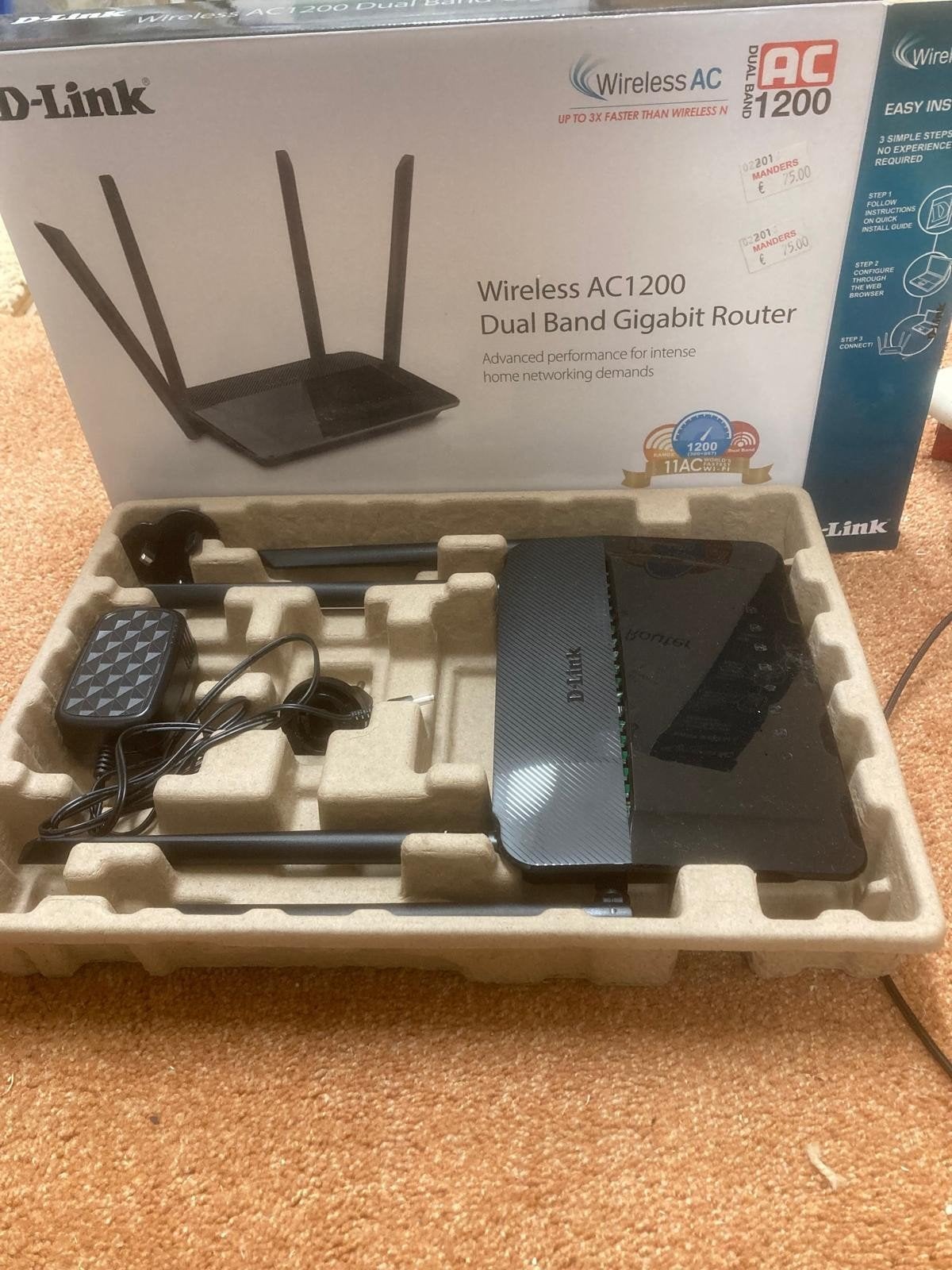 D- Link DIR-842 wireless AC1200 dual band gigabit router, Computers en Software, Ophalen, Zo goed als nieuw, D-link