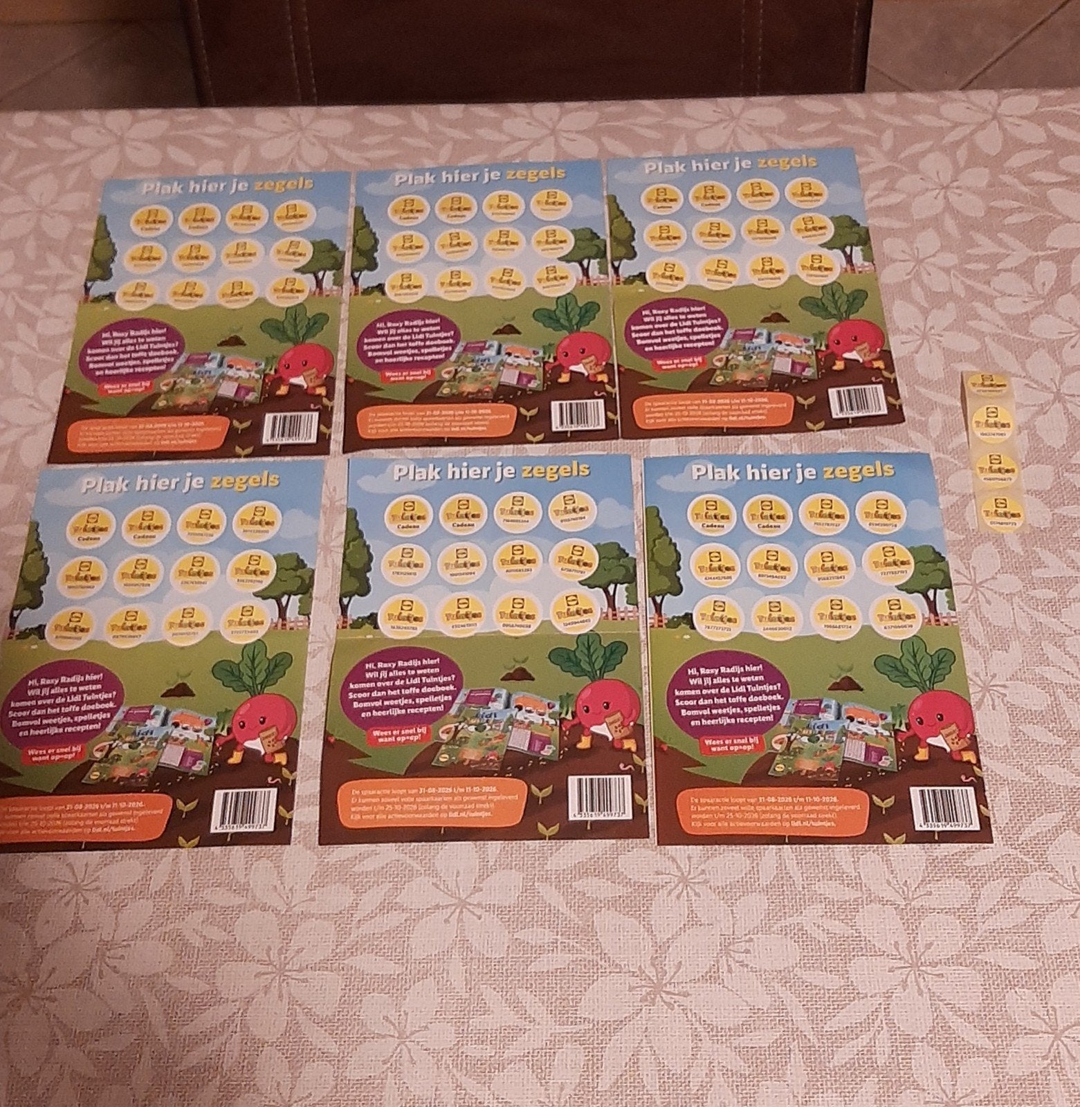 Lidl Tuintjes zegels: 6 volle spaarkaarten + 4 losse zegels, Verzamelen, Lidl, Ophalen of Verzenden