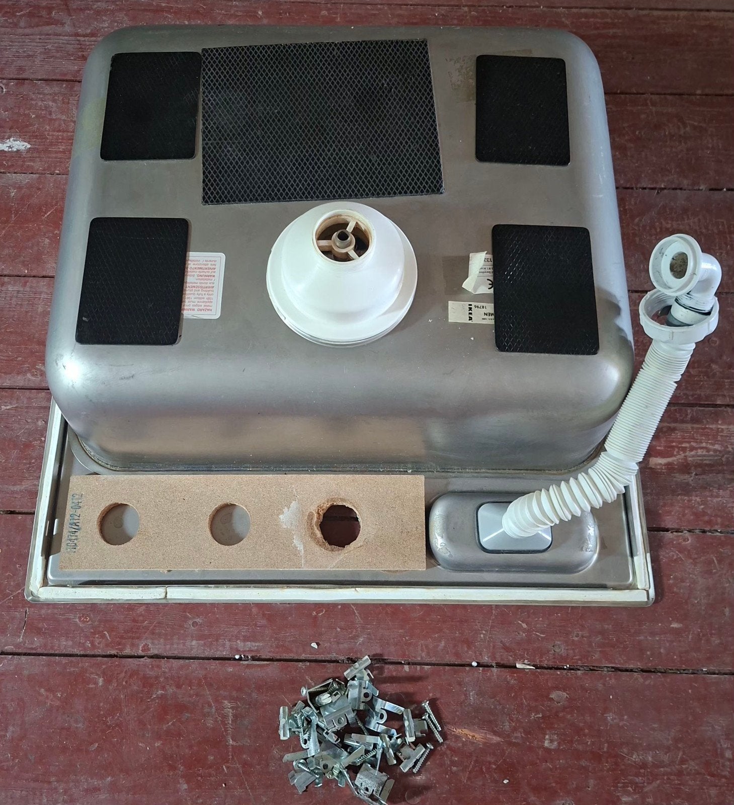 RVS wasbak 50x40cm, Ophalen of Verzenden, Gebruikt, Rvs, Wastafel
