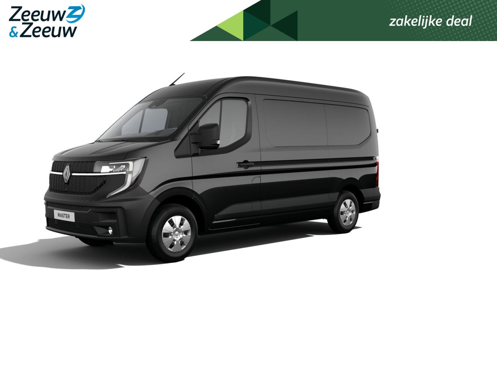Renault Master E-Tech T35 L2H2 Extra long range 87 kWh | Nu, Auto's, 143 pk, Renault, Leder en Stof, Zwart