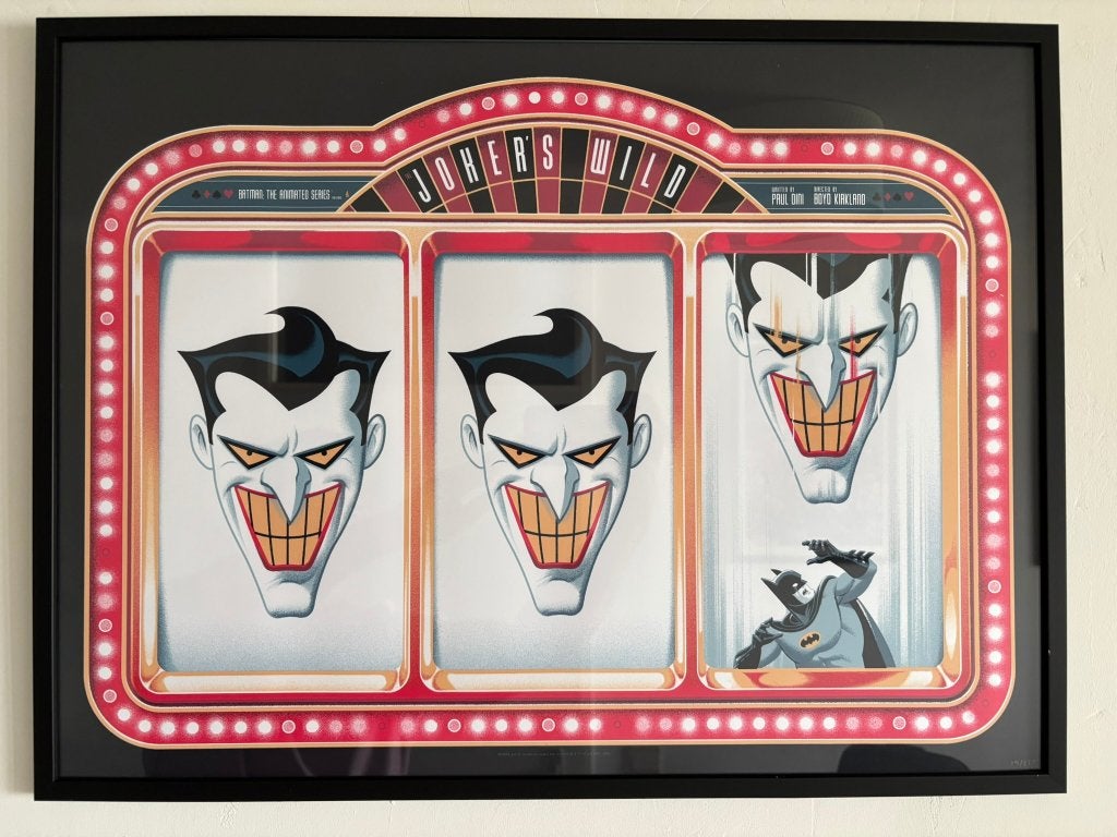 Batman: The Animated Series - Joker's Wild Poster MONDO, Ophalen of Verzenden, 5 – 50, 50 tot 75 cm, Print
