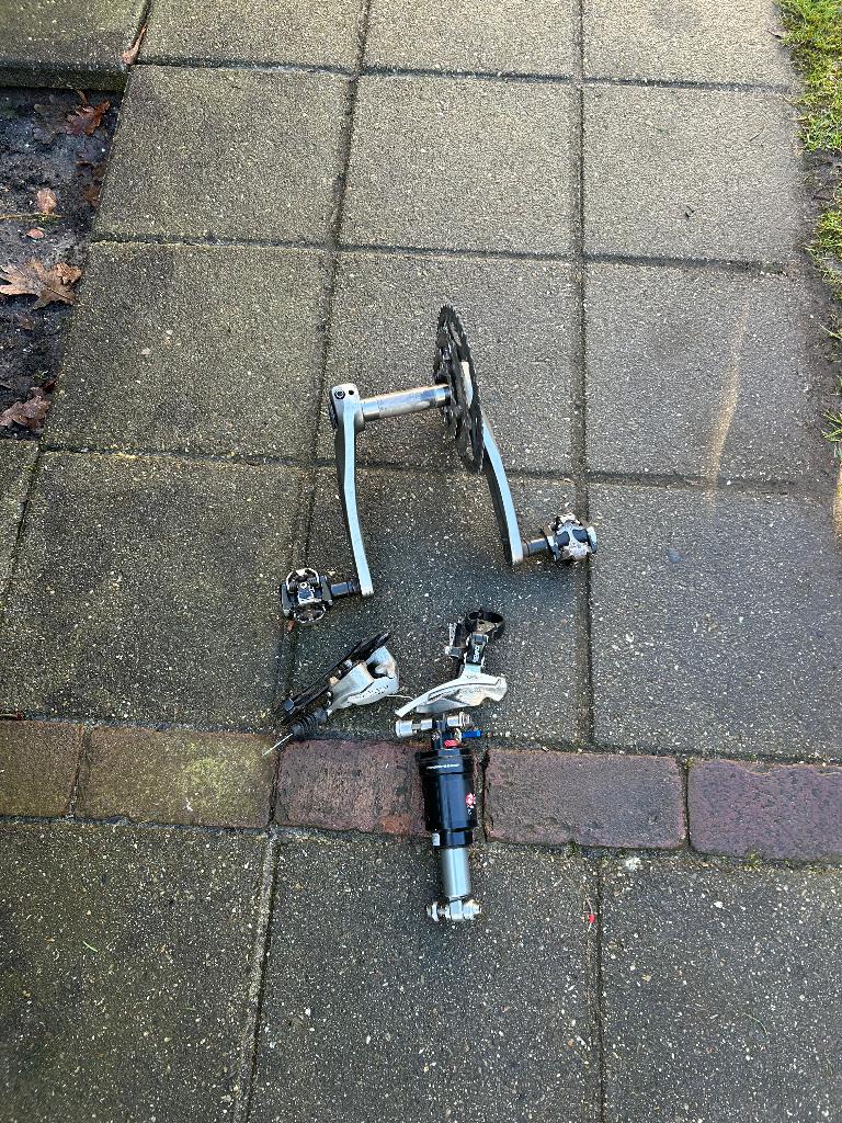 Shimano deore LX crank met set deore derailleur, Ophalen of Verzenden, Gebruikt, Overige maten, Schoenen