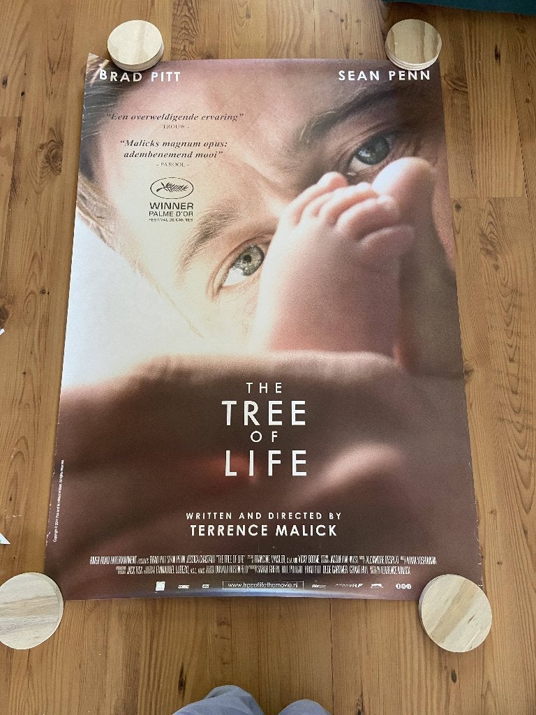 Filmposter Tree of life - Brad Pitt -  Sean Penn, Verzamelen, Posters, Deurposter of groter, Ophalen of Verzenden, Film en Tv