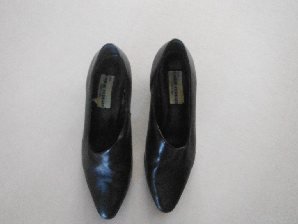 mooie zwarte leren pumps, mt 37, Emilio Ferrari, Pumps, Verzenden, Zwart, Emilio Ferrari