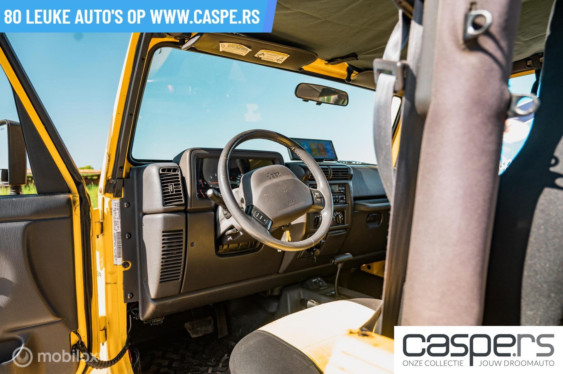 Jeep Wrangler 4.0i Sahara incl. Hardtop | Lift-Kit | CarPlay, Auto's, Jeep, Stof, Gebruikt, Zwart, 192 pk