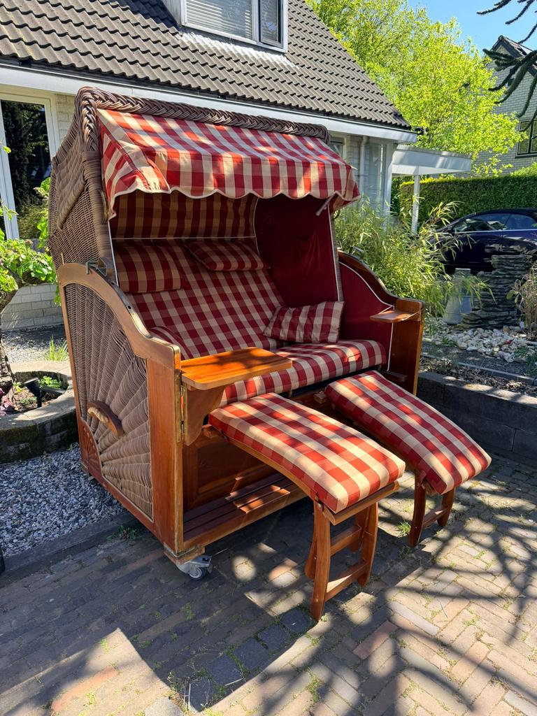 Luxe ‘luxus’ Tuincocon Coconcenter/ Strandkorf/ Gardencocoon, Tuin en Terras, Tuinsets en Loungesets, Rotan, Zo goed als nieuw