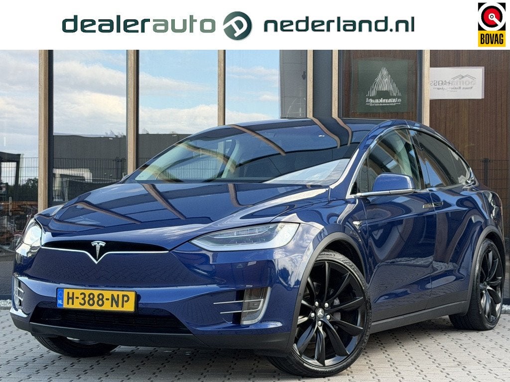 tesla motors Model X 100D 6p | SOH 88% | Luchtvering | 22 in, Auto's, Tesla, Model X, 0 cilinders, Blauw, 90 kWh