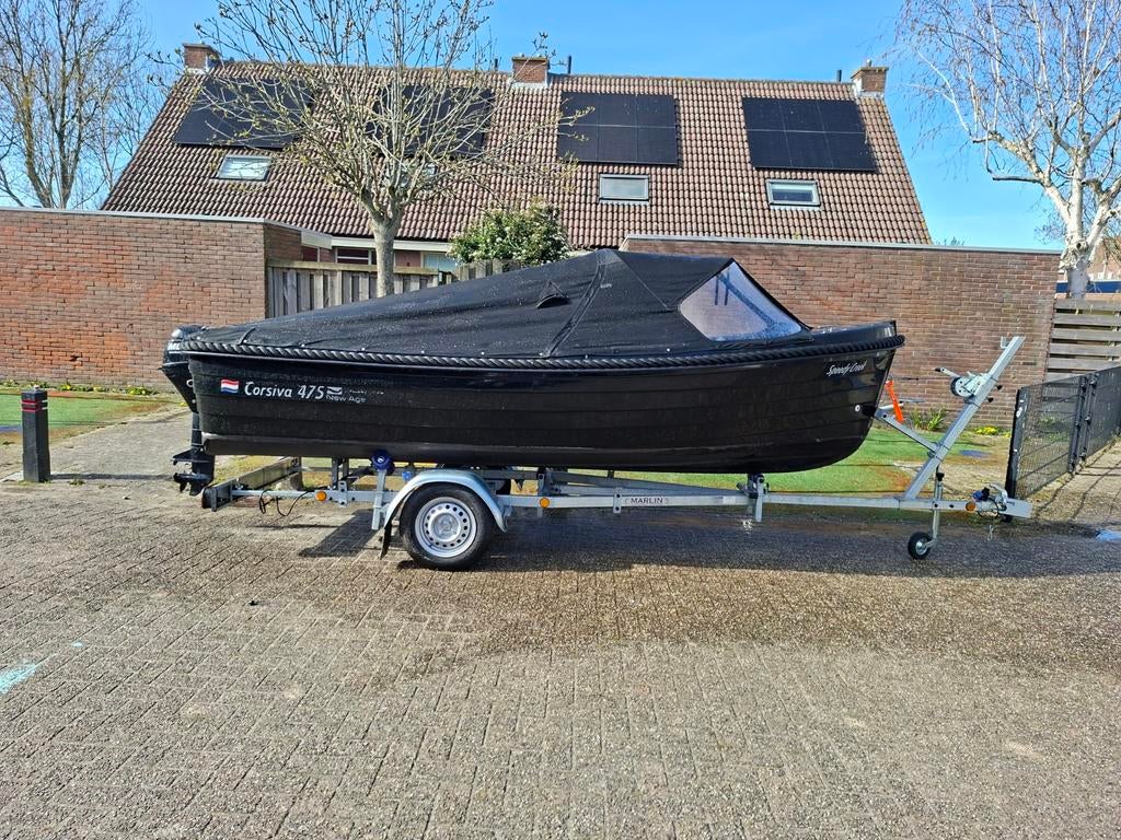 Corsiva 475 new age te koop aangeboden, Watersport en Boten, 10 tot 30 pk, Ophalen of Verzenden, Zo goed als nieuw, 3 tot 6 meter