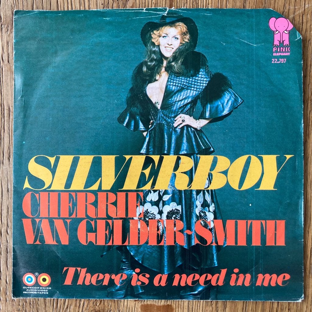 Cherrie Van Gelder-Smith Silverboy 7" glam glamrock nederpop, Ophalen of Verzenden, Gebruikt, 7 inch, Pop