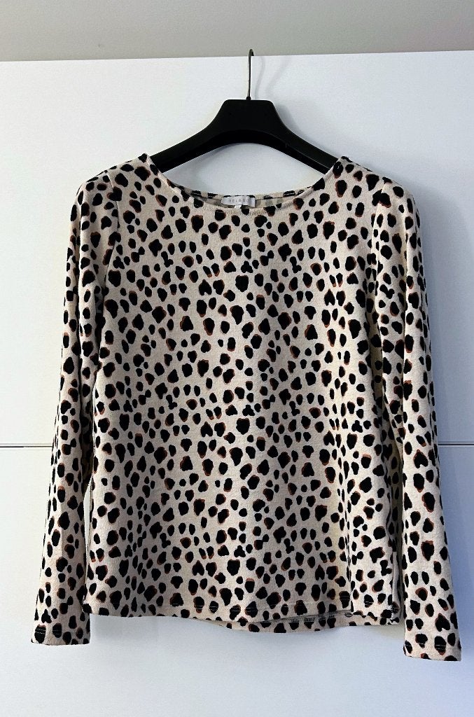 Bel & Bo cremekleurige trui met dierenprint, Kleding | Dames, Maat 38/40 (M), Beige, Bel & Bo, Ophalen of Verzenden