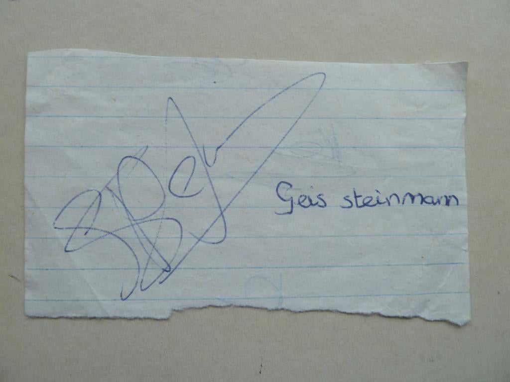 Handtekening. Gijs.Steinman. AZ, Verzamelen, Sportartikelen en Voetbal, Ophalen of Verzenden, Zo goed als nieuw, AZ, Overige typen