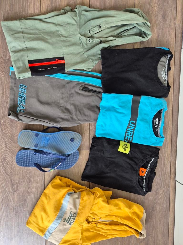 Kledingpakket jongen maat 158/164 met slippers, Ophalen of Verzenden, Maat 158