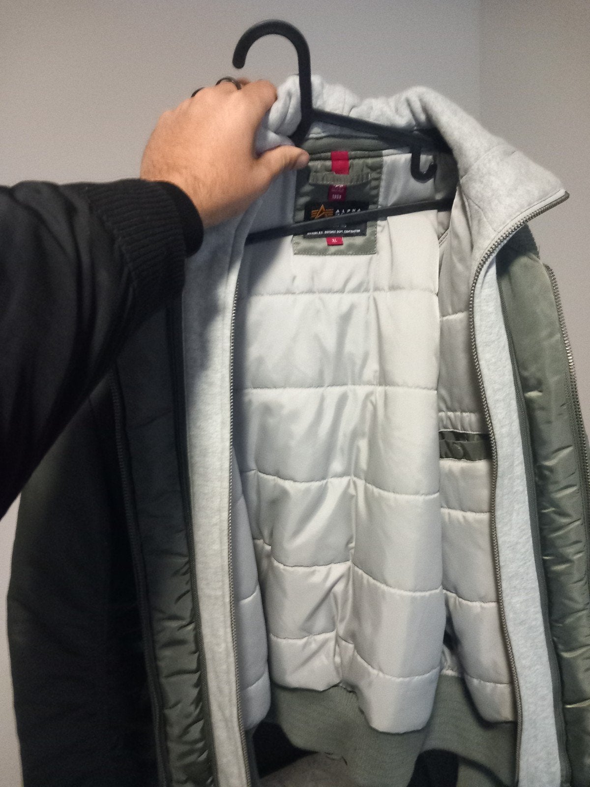 alpha jas, Ophalen, Zo goed als nieuw, Groen, Alpha Industries