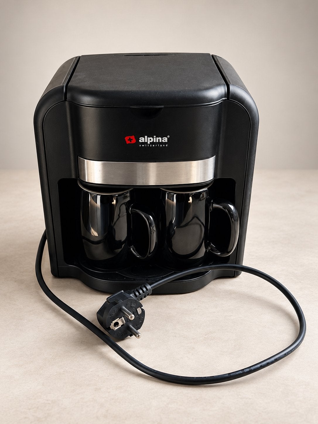 Koffiezetapparaat Alpina CM-902 met 2 kopjes, Witgoed en Apparatuur, Koffiemachine, Gemalen koffie, Ophalen of Verzenden, Zo goed als nieuw