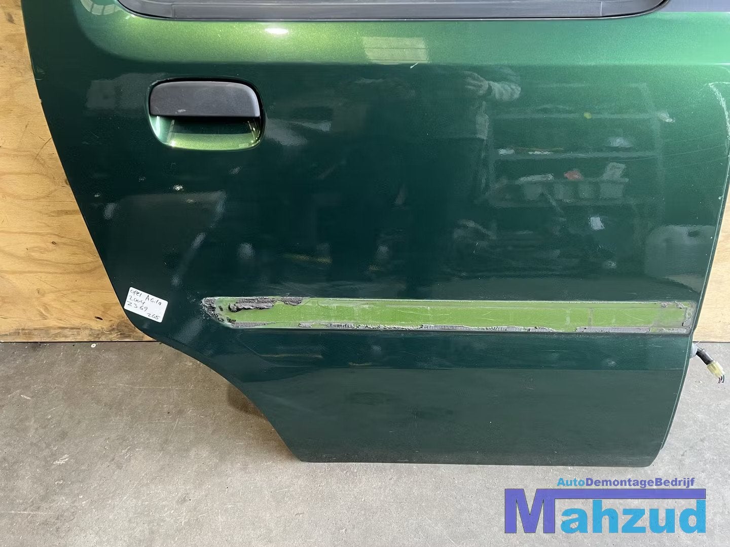 OPEL AGILA A GROEN Z369 Rechter rechts achter deur portier, Gebruikt, Deur, Ophalen of Verzenden, Kontakt@opel-infoservice.de