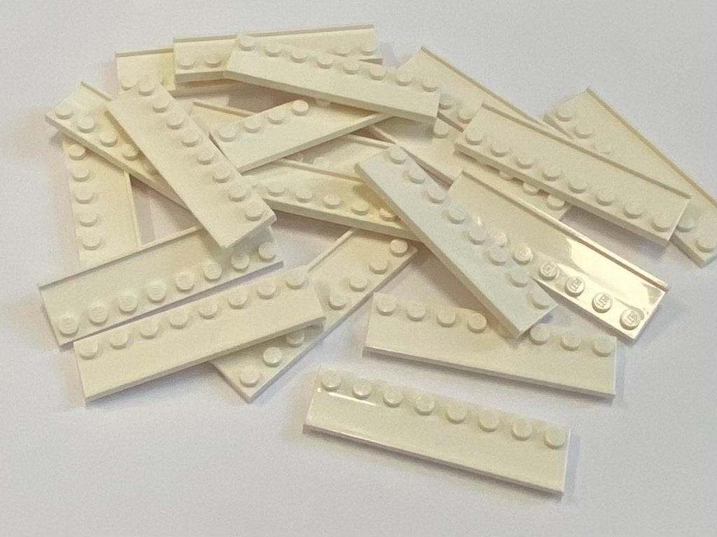 Partij 20x nieuwe 2x8 lego rail plaatjes in diverse kleuren, Overige thema's, Lego, Nieuw, Ophalen of Verzenden
