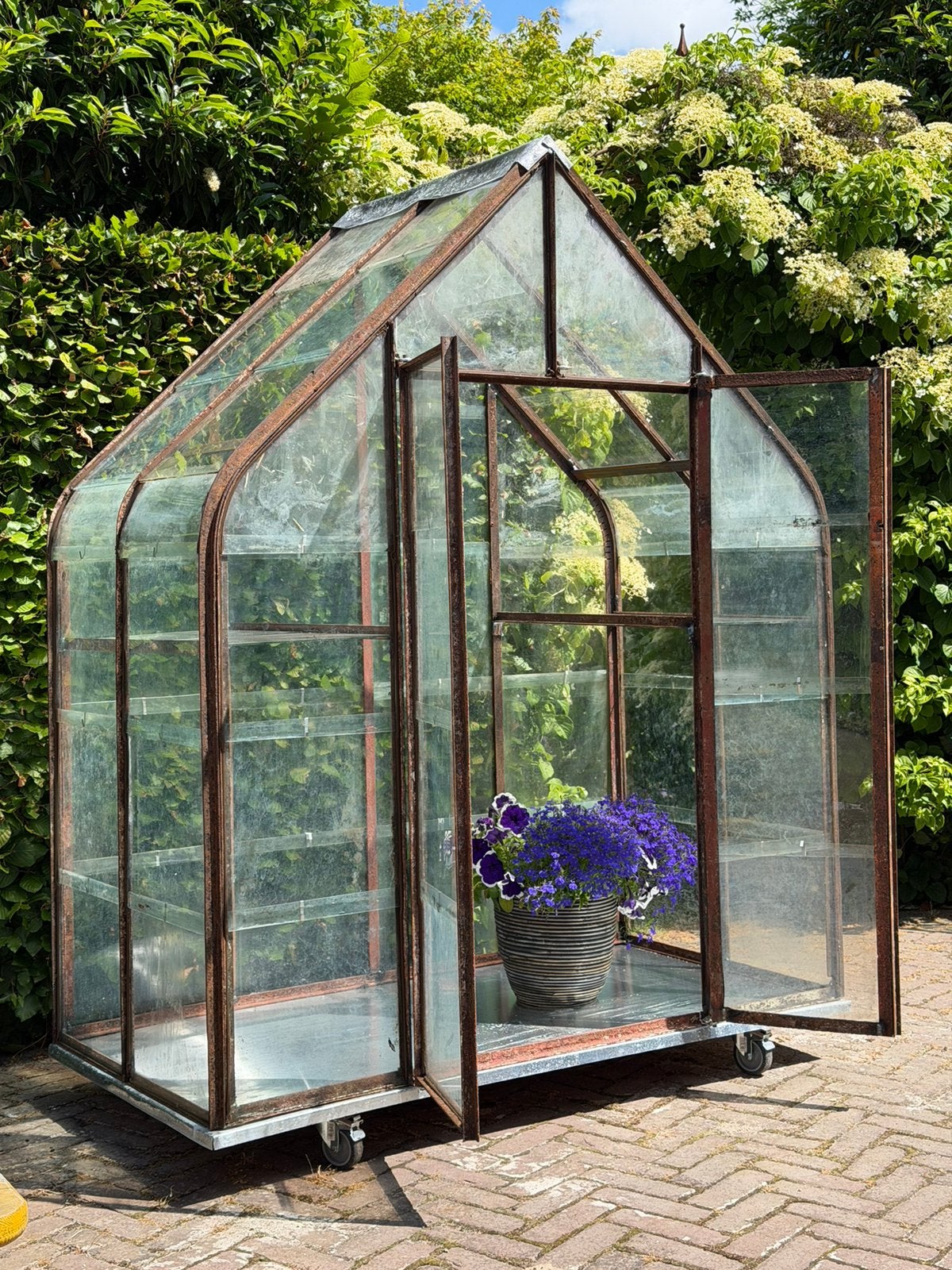 Handgemaakt | Vintage Greenhouse Tuinkas Plantenkas Kweekkas, Ophalen of Verzenden, Zo goed als nieuw