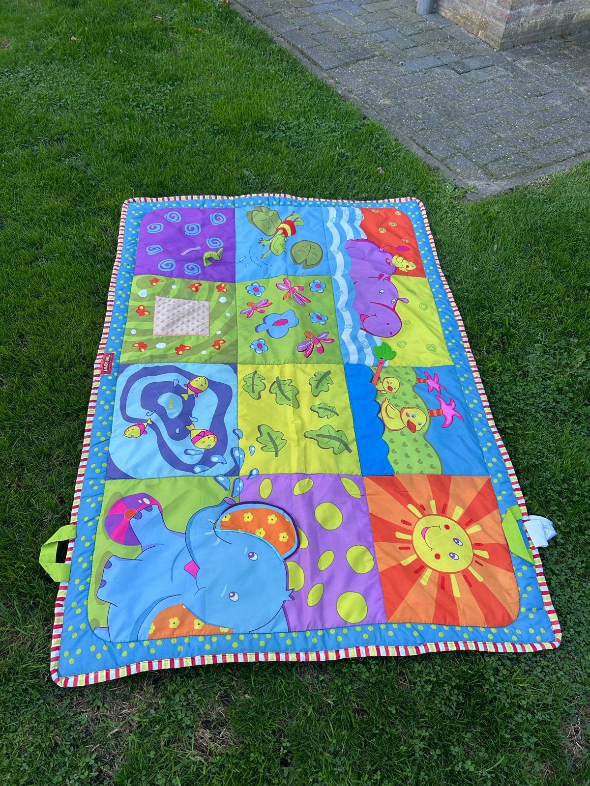 Vrolijk groot speelkleed voor baby's en peuters, Ophalen of Verzenden, Gebruikt, Speelkleed, Met geluid