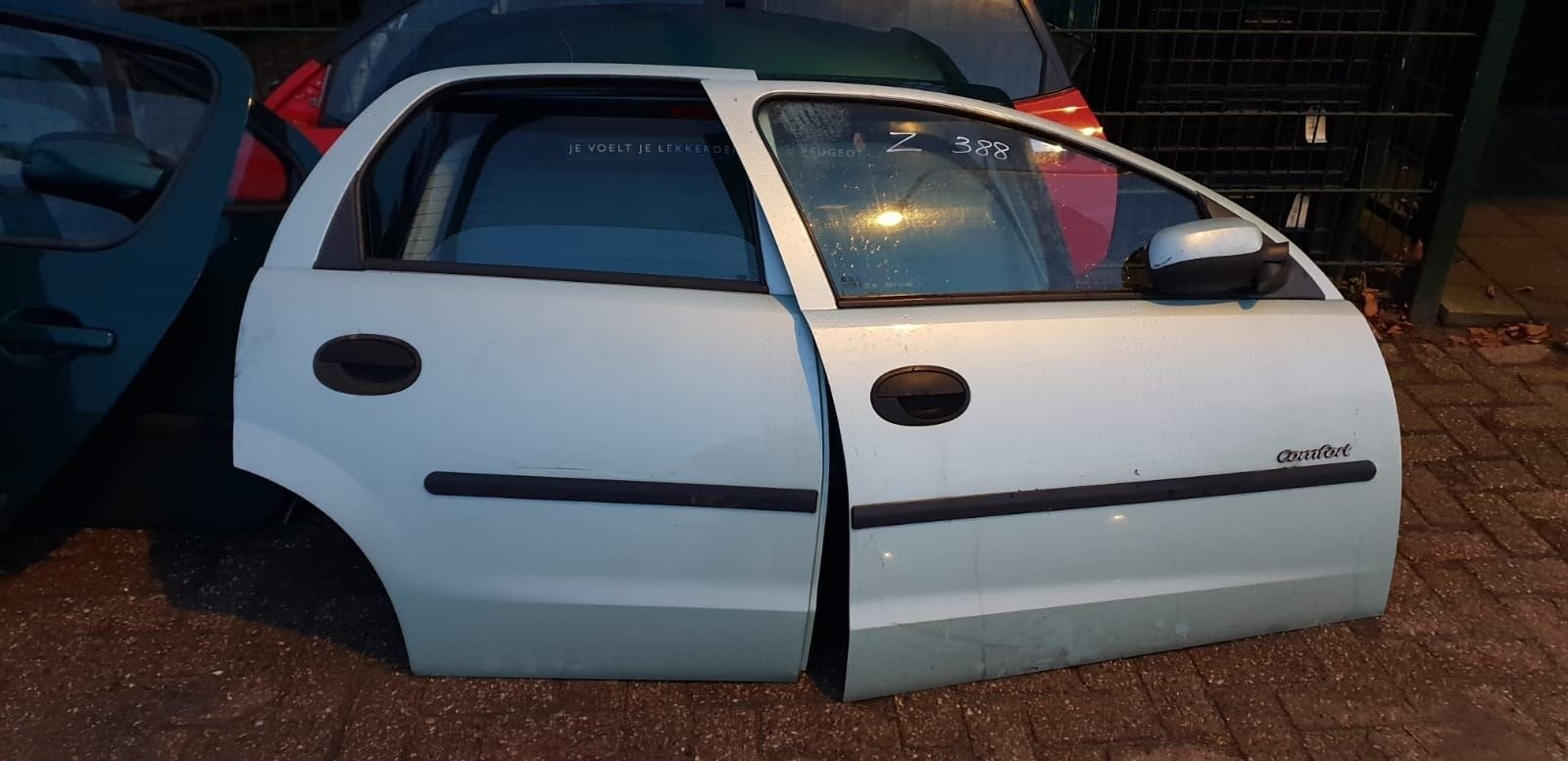 OPEL CORSA C PORTIEREN RV+RA CODE Z388, Gebruikt, -, Deur, -
