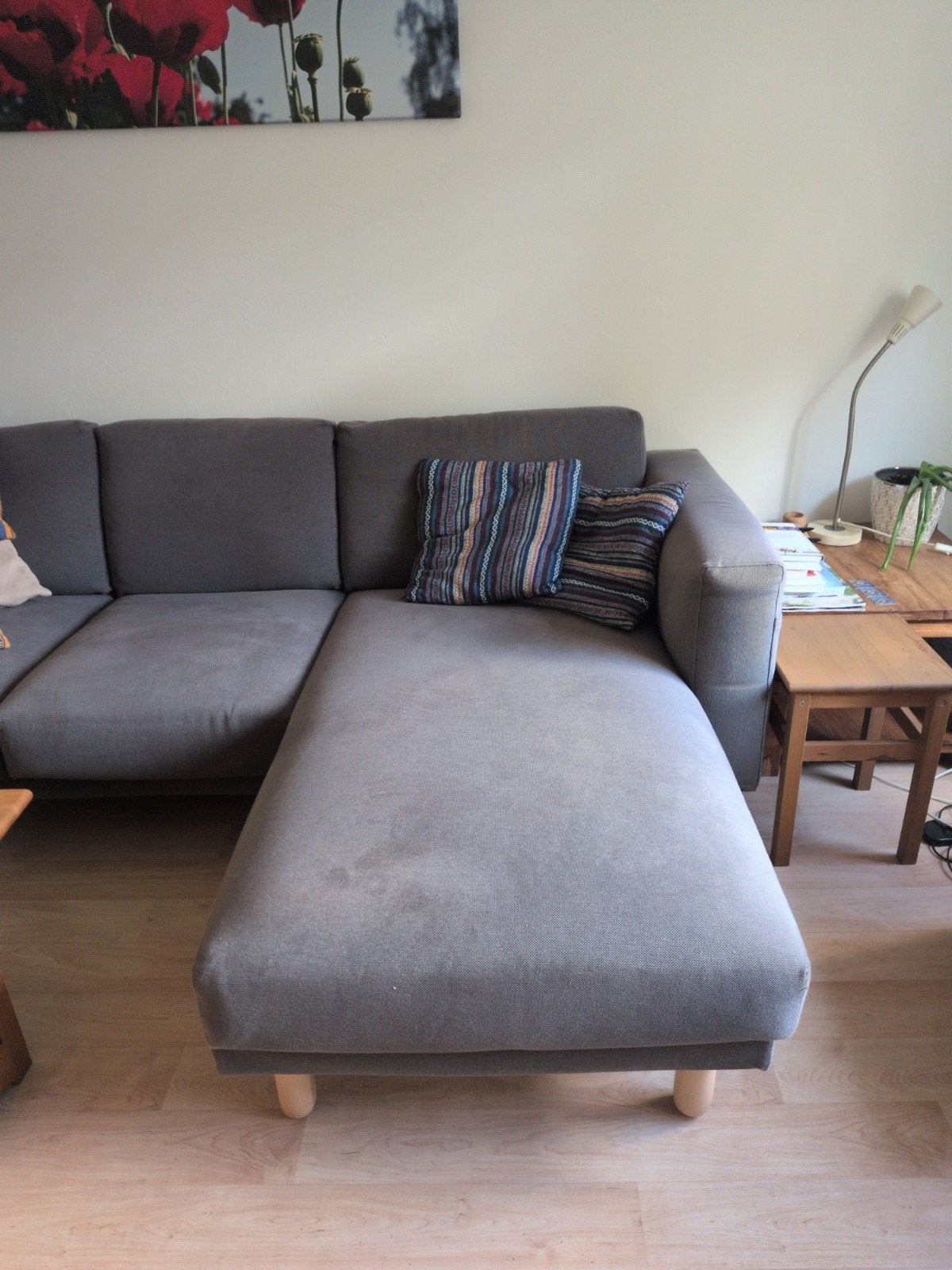 IKEA Norsborg chaise longue, antraciet, zonder armleuning, Huis en Inrichting, Ophalen, Gebruikt, Eenpersoons, 125 tot 150 cm