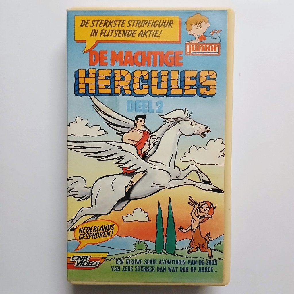 De Machtige Hercules Deel 2 - NL ex rental vhs - CNR Video, Alle leeftijden, Ophalen of Verzenden, Actie en Avontuur, Ex-rental