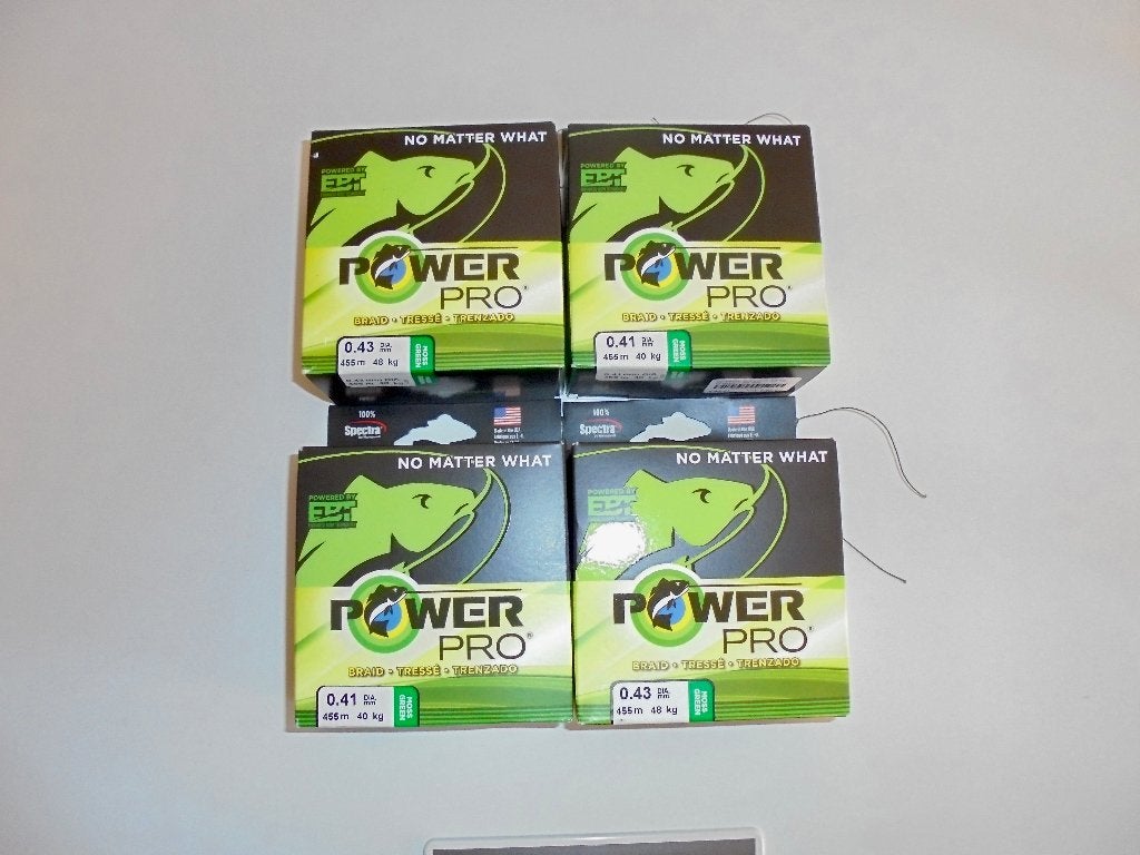 Power Pro Gevlochten lijn 455m 0,36mm 0,41mm 0,43mm USA., Ophalen of Verzenden, Nieuw, Vislijn