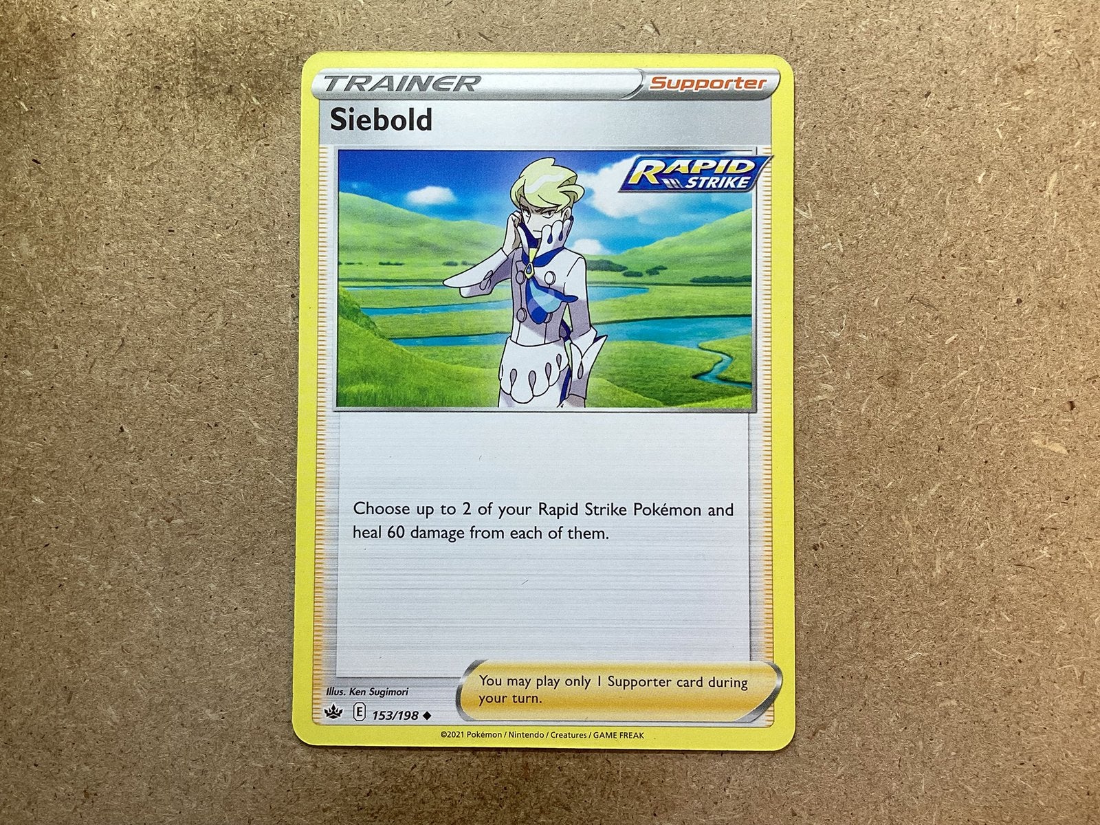 1x Siebold [CRE 153/198] (Near Mint), Ophalen of Verzenden, Zo goed als nieuw, Losse kaart