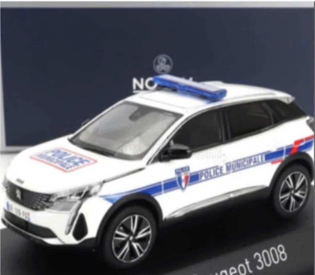 Peugeot 3008 2023 Police Municipale 1:43 NOREV Ref. 473948, Verzenden, Nieuw, Auto, Norev