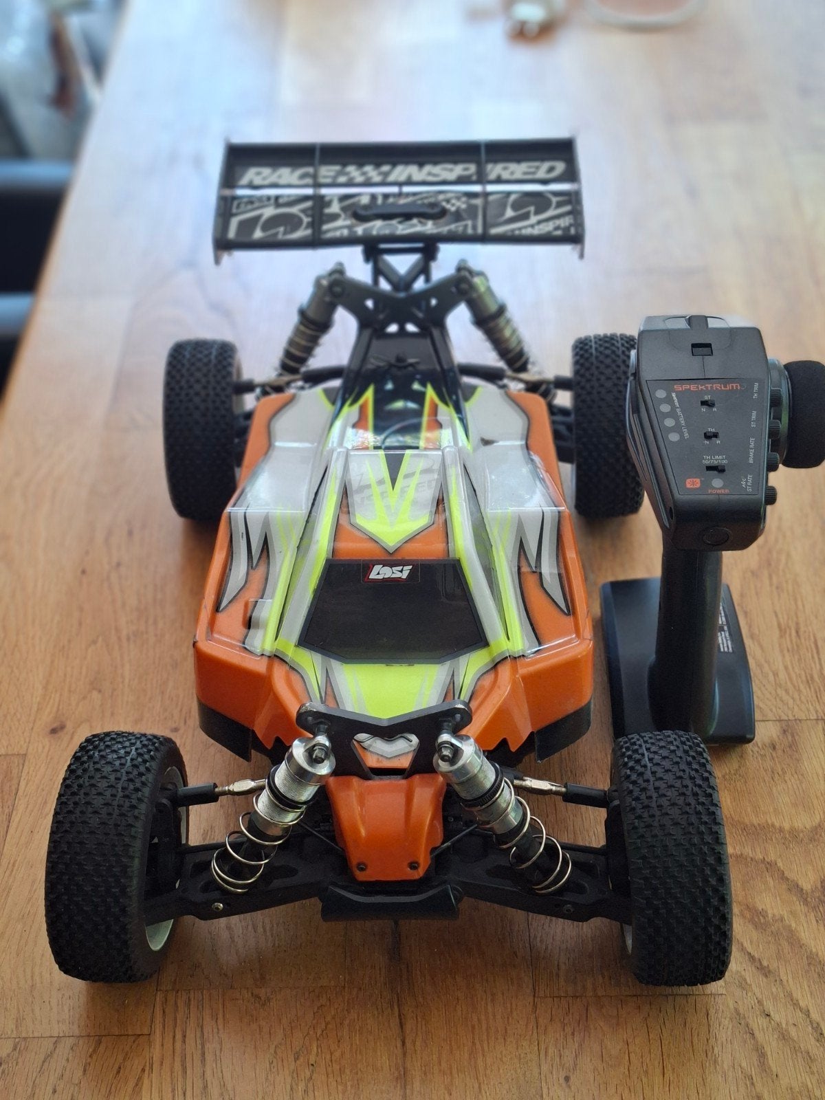 Losi 8igh ex buggy met Spektrum DX3 zender, Gebruikt, Auto offroad, RTR (Ready to Run), Schaal 1:8