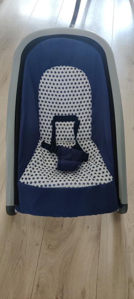 Geuther wipstoel/wipper blauw/wit met sterren., Ophalen, Zo goed als nieuw