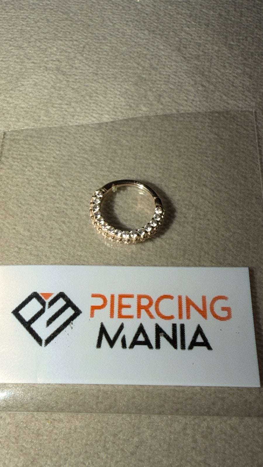 Neus piercing 14K goud piercing mania, Ophalen, Nieuw, Goud, Neuspiercing
