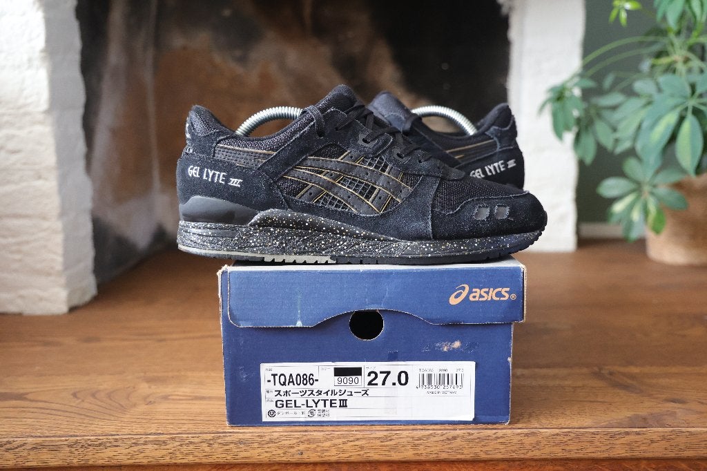 Asics gel lyte lll 3 atmos gold patta supreme travis scott, Zwart, Ophalen of Verzenden, Asics, Sneakers of Gympen