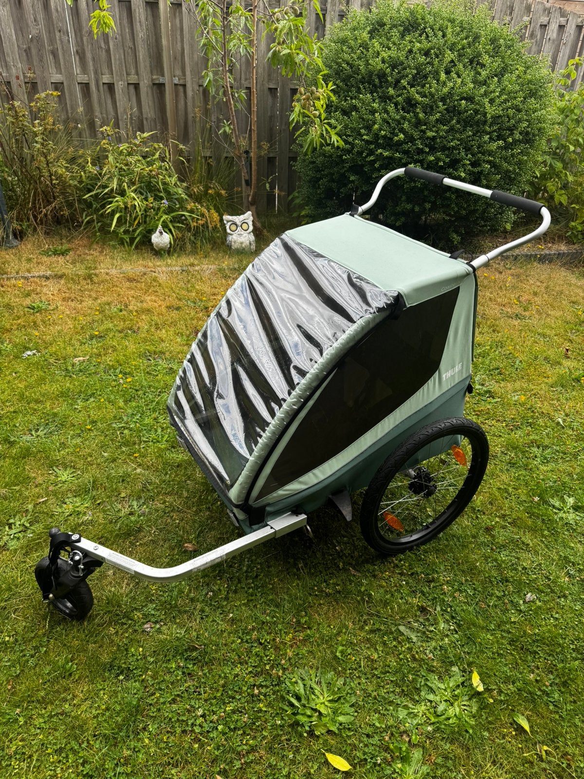 Thule Coaster XT fietskar in goede staat, Ophalen, Opvouwbaar, Zo goed als nieuw, Kinderkar