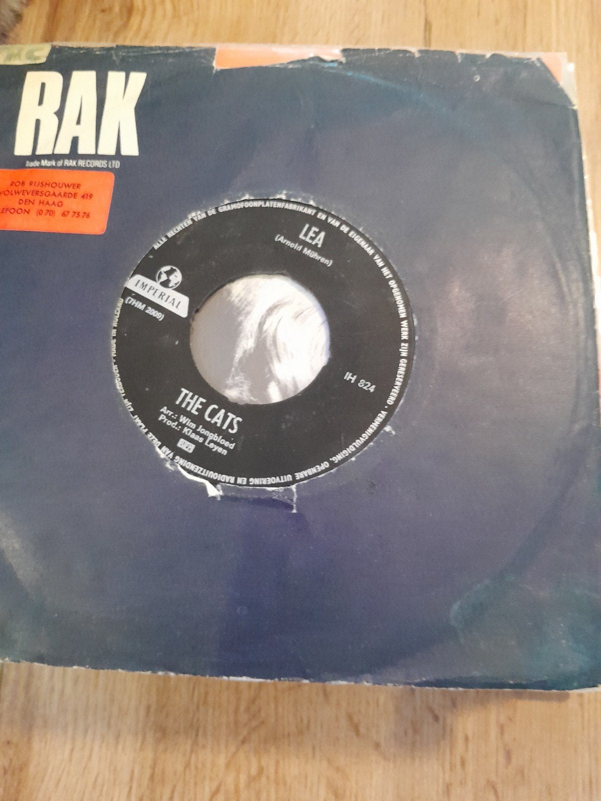 The cats 7inch lea, Ophalen of Verzenden, Zo goed als nieuw, Pop
