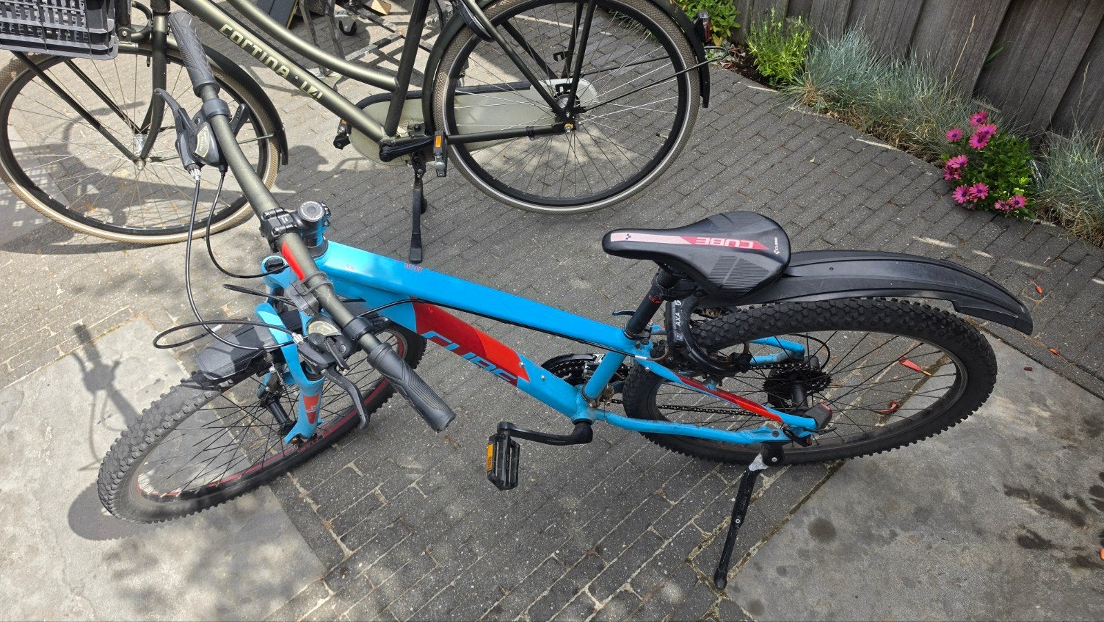 Cube acid racing 260 26" mountainbike blauw, Gebruikt, Velgrem, Versnellingen, Cube Acid