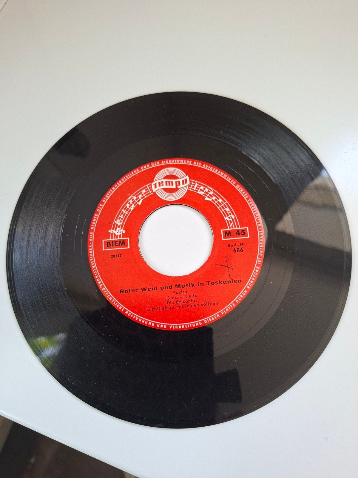 Vintage Tempo : Aber du heißt Pia / Roter Wein und Musi, Gebruikt, 7 inch, EP, Schlager
