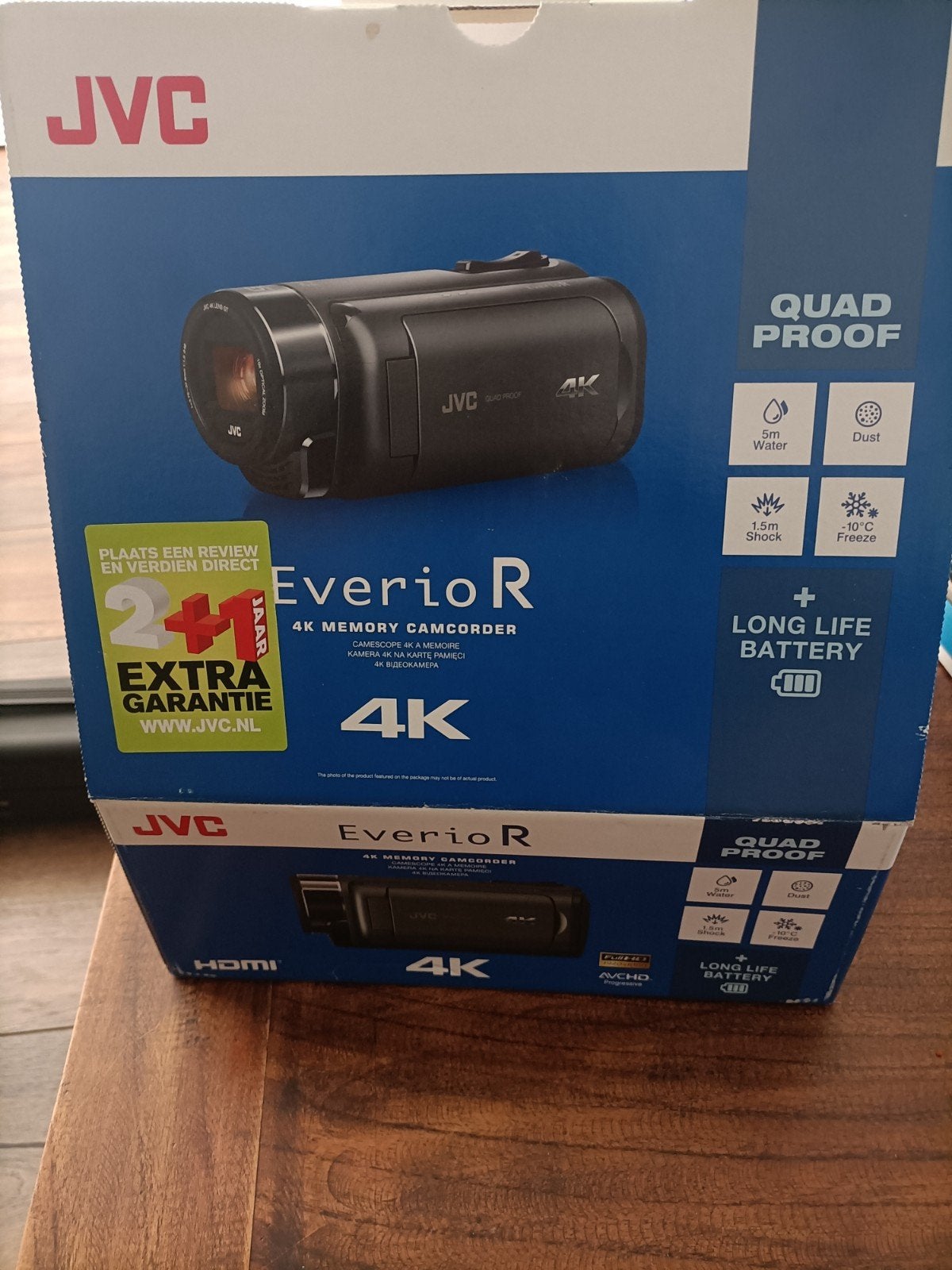 JVC Everio R 4K Camcorder GZ-RY980HE + Statief, Ophalen, Zo goed als nieuw